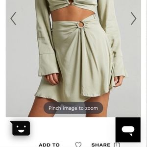 Showpo Krysta Sage Circle Skirt